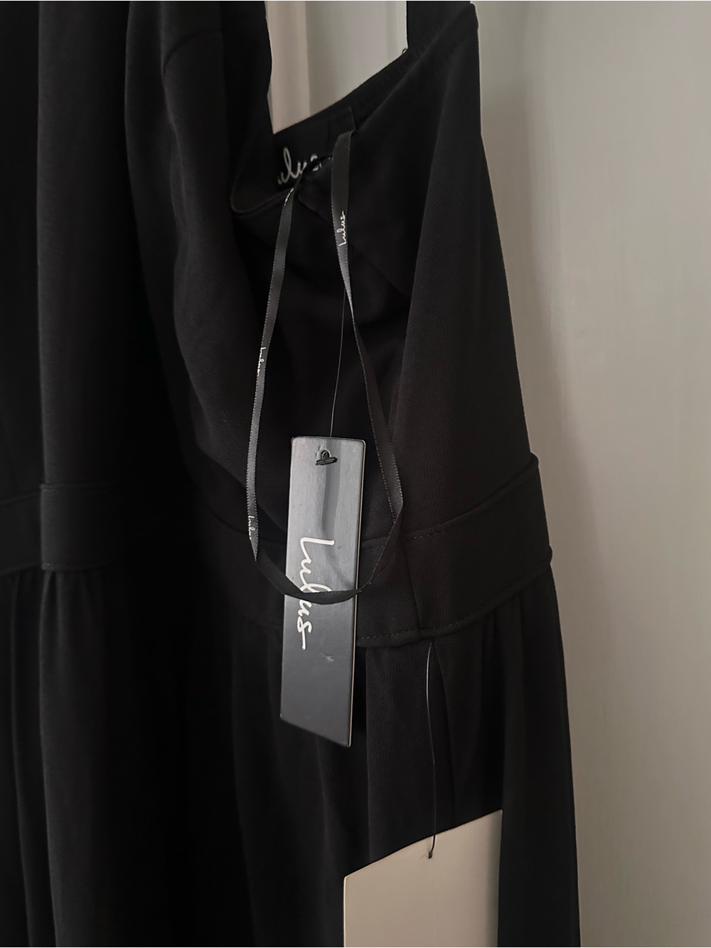 Lulus Air of Romance Black Maxi Dress XL NWT Bridesmaid Wedding Guest - Picture 3 of 3